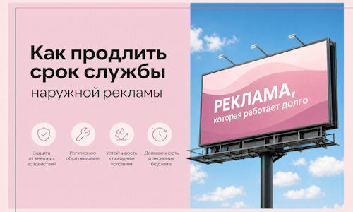 Как продлить срок службы наружной рекламы в  Благовещенске