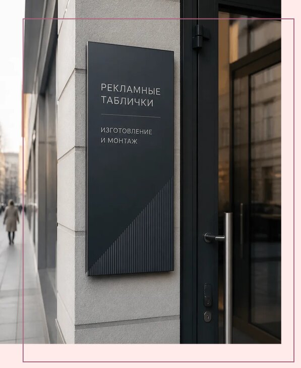 Рекламные таблички в Благовещенске по цене от 4674 р. | Аванза-Бгв